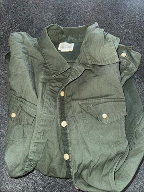 Converse One Star Olive Button-Up Shirt